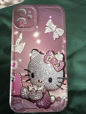 Pink Hello Kitty Crystal Style Phone Case